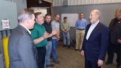 Pennsylvania Governor Tom Wolf touring the Embassy Powdered Metals manufacturing facilities